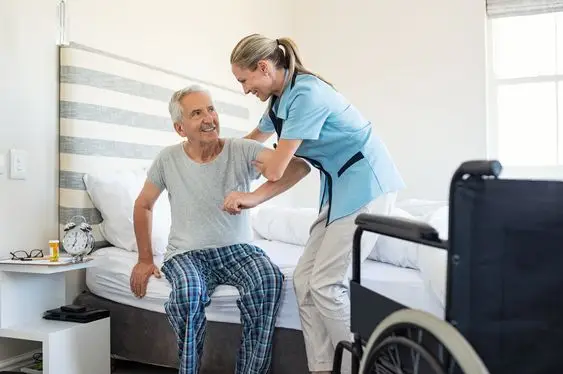 Nurse Homecare Old White Man