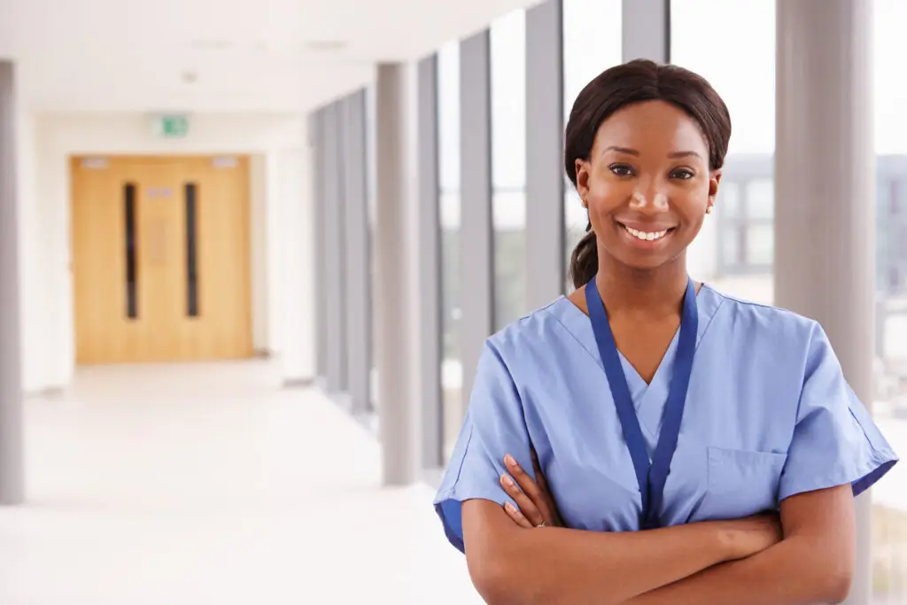 Nurse Student smiling black